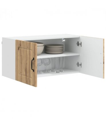 vidaXL Wall Cabinet LUCCA Artisan Oak 80 x 31 x 40 cm Engineered Wood — Model: 1x wall cabinet (2 doors)