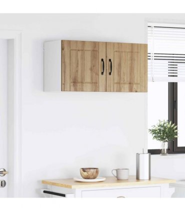 vidaXL Wall Cabinet LUCCA Artisan Oak 80 x 31 x 40 cm Engineered Wood — Model: 1x wall cabinet (2 doors)