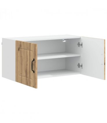 vidaXL Wall Cabinet LUCCA Artisan Oak 80 x 31 x 40 cm Engineered Wood — Model: 1x wall cabinet (2 doors)
