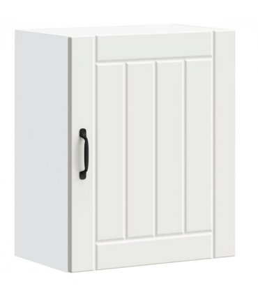 vidaXL Kitchen Wall Cabinet Lucca White Engineered Wood — Size: 50 x 31 x 60 cm, Model: 1x wall cabinet (1 door)
