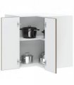 vidaXL Kitchen Wall Corner Cabinet Lucca Brown Oak — Colour: concrete grey, Size: 57 x 57 x 60 cm, Model: 1x wall corner cabinet