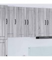vidaXL Wall Cabinet LUCCA 2 pcs Grey Sonoma 30 x 31 x 80 cm — Model: 2x wall cabinet (1 door)