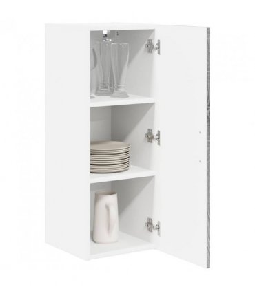 vidaXL Wall Cabinet LUCCA 2 pcs Grey Sonoma 30 x 31 x 80 cm — Model: 2x wall cabinet (1 door)