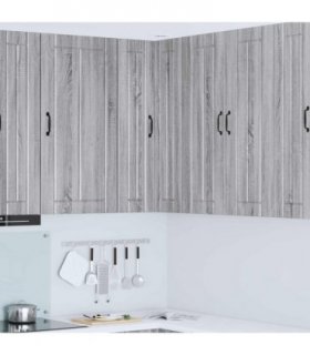 vidaXL Wall Corner Cabinet LUCCA Grey Sonoma 57 x 57 x 100 cm — Model: 1x wall corner cabinet