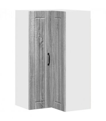 vidaXL Wall Corner Cabinet LUCCA Grey Sonoma 57 x 57 x 100 cm — Model: 1x wall corner cabinet