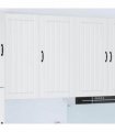 vidaXL Wall Cabinet LUCCA White 50 x 31 x 100 cm Engineered Wood — Model: 1x wall cabinet (1 door)