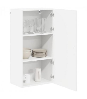 vidaXL Wall Cabinet LUCCA White 50 x 31 x 100 cm Engineered Wood — Model: 1x wall cabinet (1 door)