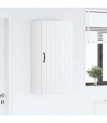 vidaXL Wall Cabinet LUCCA White 50 x 31 x 100 cm Engineered Wood — Model: 1x wall cabinet (1 door)