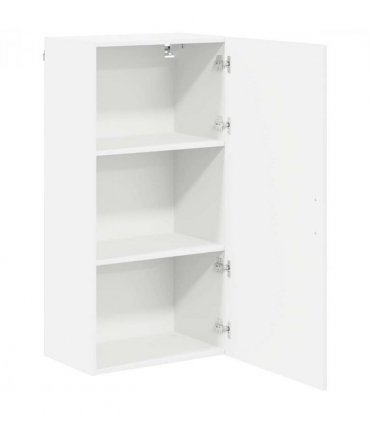 vidaXL Wall Cabinet LUCCA White 50 x 31 x 100 cm Engineered Wood — Model: 1x wall cabinet (1 door)