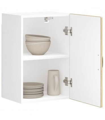 vidaXL Kitchen Wall Cabinet Lucca Sonoma Oak Engineered Wood — Size: 40 x 31 x 60 cm, Model: 1x wall cabinet (1 door)