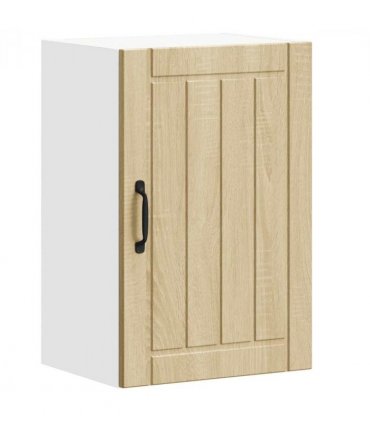vidaXL Kitchen Wall Cabinet Lucca Sonoma Oak Engineered Wood — Size: 40 x 31 x 60 cm, Model: 1x wall cabinet (1 door)