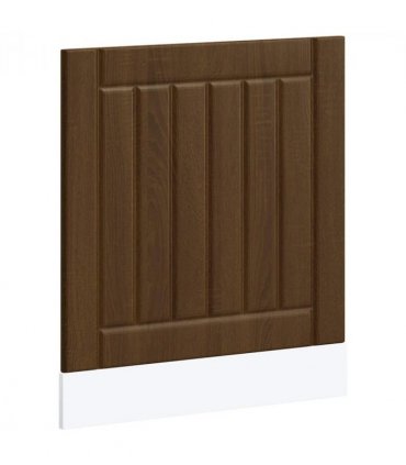 vidaXL Dishwasher Panel Lucca Brown Oak Engineered Wood — Size: 60 x 1.5 x 67 cm, Model: 1x dishwasher panel