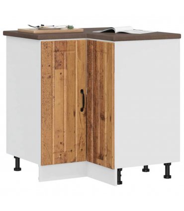 vidaXL Kitchen Cor — Colour: concrete grey, Size: 75.5 x 75.5 x 81.5 cm, Model: 1x corner bottom cabinet (2 doors) — V0672054134