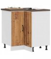 vidaXL Kitchen Cor — Colour: concrete grey, Size: 75.5 x 75.5 x 81.5 cm, Model: 1x corner bottom cabinet (2 doors) — V0672054134