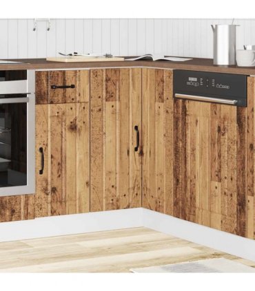 vidaXL Kitchen Cor — Colour: concrete grey, Size: 75.5 x 75.5 x 81.5 cm, Model: 1x corner bottom cabinet (2 doors) — V0672054134