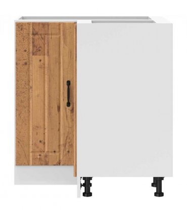 vidaXL Kitchen Cor — Colour: concrete grey, Size: 75.5 x 75.5 x 81.5 cm, Model: 1x corner bottom cabinet (2 doors) — V0672054134