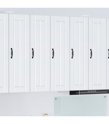 vidaXL Wall Cabinet LUCCA White 30 x 31 x 100 cm Engineered Wood — Model: 1x wall cabinet (1 door)