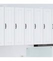 vidaXL Wall Cabinet LUCCA White 30 x 31 x 100 cm Engineered Wood — Model: 1x wall cabinet (1 door)