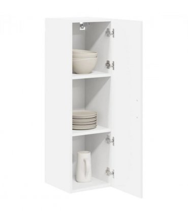 vidaXL Wall Cabinet LUCCA White 30 x 31 x 100 cm Engineered Wood — Model: 1x wall cabinet (1 door)