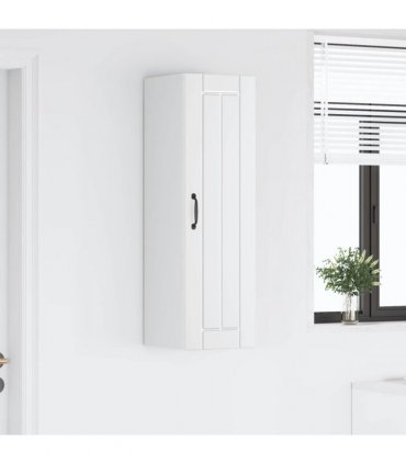 vidaXL Wall Cabinet LUCCA White 30 x 31 x 100 cm Engineered Wood — Model: 1x wall cabinet (1 door)
