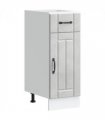 vidaXL Kitchen Base Cabinet Lucca Concrete Grey Engineered — Size: 30 x 46 x 81.5 cm, Model: 1x bottom cabinet (1 door 1 drawer)