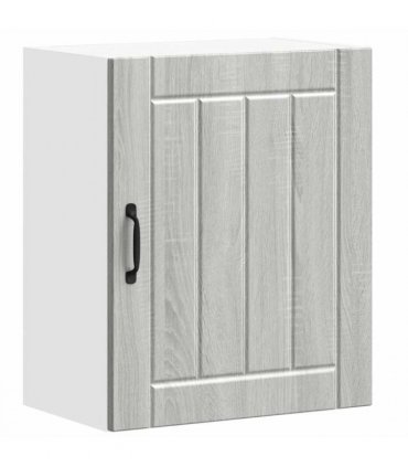 vidaXL Kitchen Wall Cabinet Lucca Grey Sonoma Engineered Wood — Size: 50 x 31 x 60 cm, Model: 1x wall cabinet (1 door)