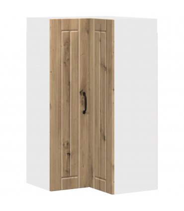 vidaXL Wall Corner Cabinet LUCCA Artisan Oak 57 x 57 x 100 cm — Model: 1x wall corner cabinet