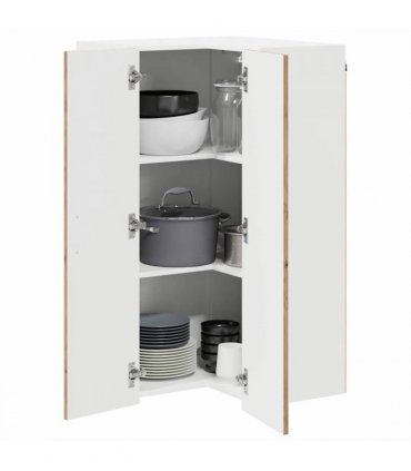 vidaXL Wall Corner Cabinet LUCCA Artisan Oak 57 x 57 x 100 cm — Model: 1x wall corner cabinet