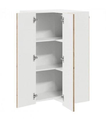 vidaXL Wall Corner Cabinet LUCCA Artisan Oak 57 x 57 x 100 cm — Model: 1x wall corner cabinet
