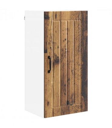 vidaXL Wall Cabinet LUCCA Old Wood 40 x 31 x 80 cm Engineered Wood — Model: 1x wall cabinet (1 door)