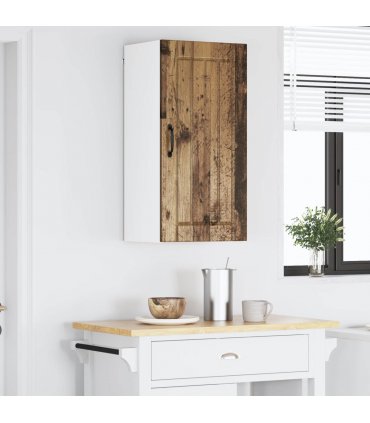 vidaXL Wall Cabinet LUCCA Old Wood 40 x 31 x 80 cm Engineered Wood — Model: 1x wall cabinet (1 door)