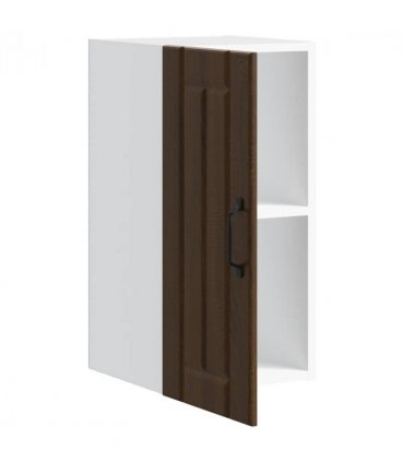 vidaXL Kitchen Wall Cabinet Lucca Brown Oak Engineered Wood — Size: 30 x 31 x 60 cm, Model: 1x wall cabinet (1 door)