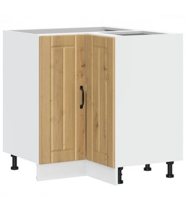 vidaXL Kitchen Cor — Colour: concrete grey, Size: 75.5 x 75.5 x 81.5 cm, Model: 1x corner bottom cabinet (2 doors) — V0672054149