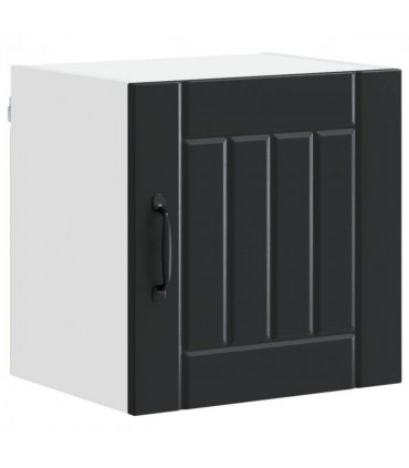 vidaXL Wall Cabinet LUCCA Black 40 x 31 x 40 cm Engineered Wood — Model: 1x wall cabinet (1 door)