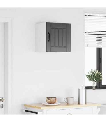 vidaXL Wall Cabinet LUCCA Black 40 x 31 x 40 cm Engineered Wood — Model: 1x wall cabinet (1 door)