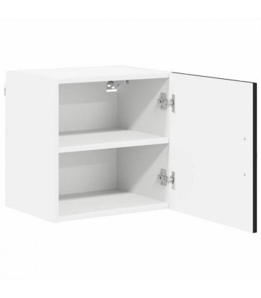 vidaXL Wall Cabinet LUCCA Black 40 x 31 x 40 cm Engineered Wood — Model: 1x wall cabinet (1 door)