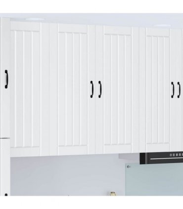 vidaXL Wall Cabinet LUCCA White 80 x 31 x 100 cm Engineered Wood — Model: 1x wall cabinet (2 doors)