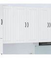 vidaXL Wall Cabinet LUCCA White 80 x 31 x 100 cm Engineered Wood — Model: 1x wall cabinet (2 doors)