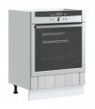 vidaXL Oven Cabinet Lucca Grey Sonoma Engineered Wood — Size: 60 x 46 x 81.5 cm, Model: 1x oven cabinet