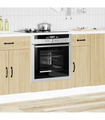 vidaXL Oven Cabinet Lucca Sonoma Oak Engineered Wood — Size: 60 x 46 x 81.5 cm, Model: 1x oven cabinet