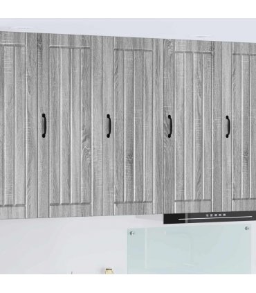 vidaXL Wall Cabinet LUCCA Grey Sonoma 40 x 31 x 100 cm Engineered Wood — Model: 1x wall cabinet (1 door)