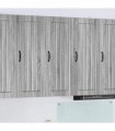 vidaXL Wall Cabinet LUCCA Grey Sonoma 40 x 31 x 100 cm Engineered Wood — Model: 1x wall cabinet (1 door)