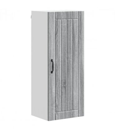 vidaXL Wall Cabinet LUCCA Grey Sonoma 40 x 31 x 100 cm Engineered Wood — Model: 1x wall cabinet (1 door)