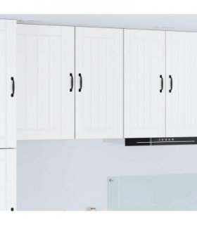 vidaXL Wall Cabinet LUCCA White 40 x 31 x 80 cm Engineered Wood — Model: 1x wall cabinet (1 door)