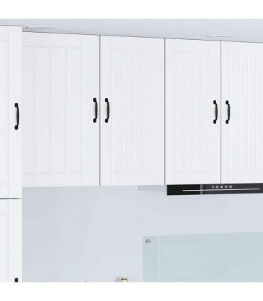 vidaXL Wall Cabinet LUCCA White 40 x 31 x 80 cm Engineered Wood — Model: 1x wall cabinet (1 door)