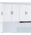 vidaXL Wall Cabinet LUCCA White 40 x 31 x 80 cm Engineered Wood — Model: 1x wall cabinet (1 door)