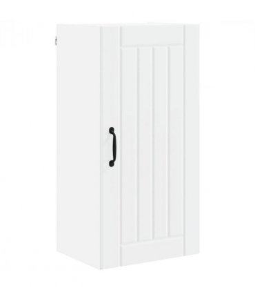 vidaXL Wall Cabinet LUCCA White 40 x 31 x 80 cm Engineered Wood — Model: 1x wall cabinet (1 door)