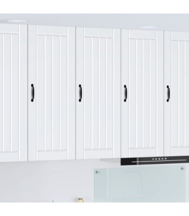 vidaXL Wall Cabinet LUCCA White 40 x 31 x 100 cm Engineered Wood — Model: 1x wall cabinet (1 door)