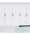 vidaXL Wall Cabinet LUCCA White 40 x 31 x 100 cm Engineered Wood — Model: 1x wall cabinet (1 door)