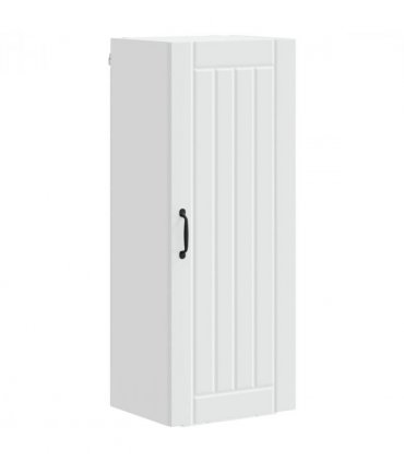 vidaXL Wall Cabinet LUCCA White 40 x 31 x 100 cm Engineered Wood — Model: 1x wall cabinet (1 door)